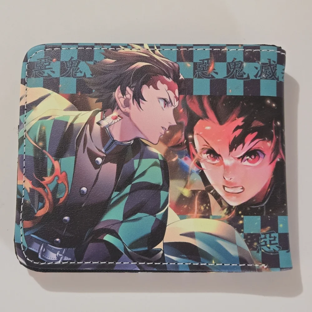 Anime Demon Slayer: Tanjiro Wallet with Green and Black Design